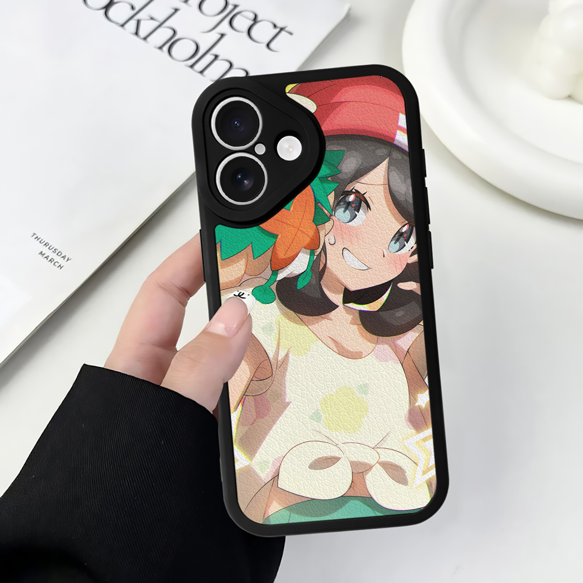 （画像用） ポケットモンスター Pokémon 【iPhone 16シリーズ対応】シリコンスマホケース（レザー調） 材質：シリコン
